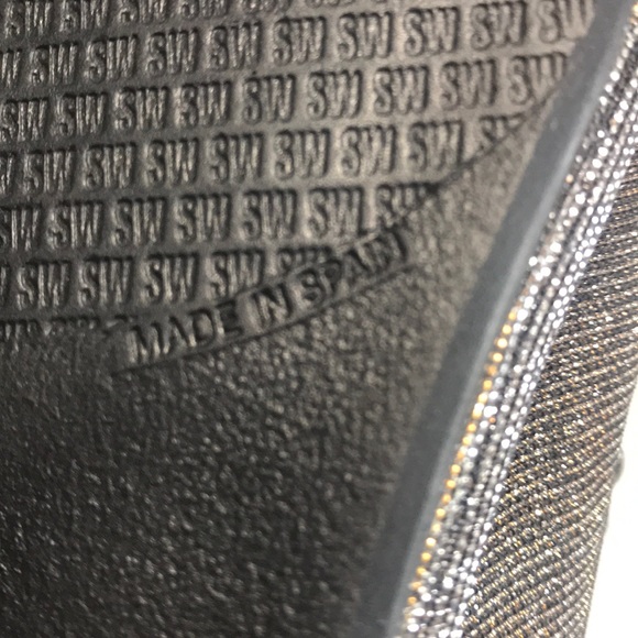 Stuart Weitzman sparkly metallic look slip… - Picture 4 of 8